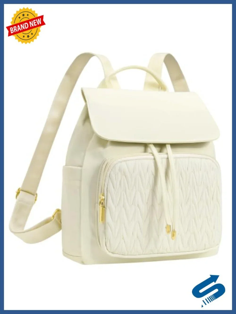 Women's Quilted Mini Backpack Purse Anti-theft Waterproof Daypack